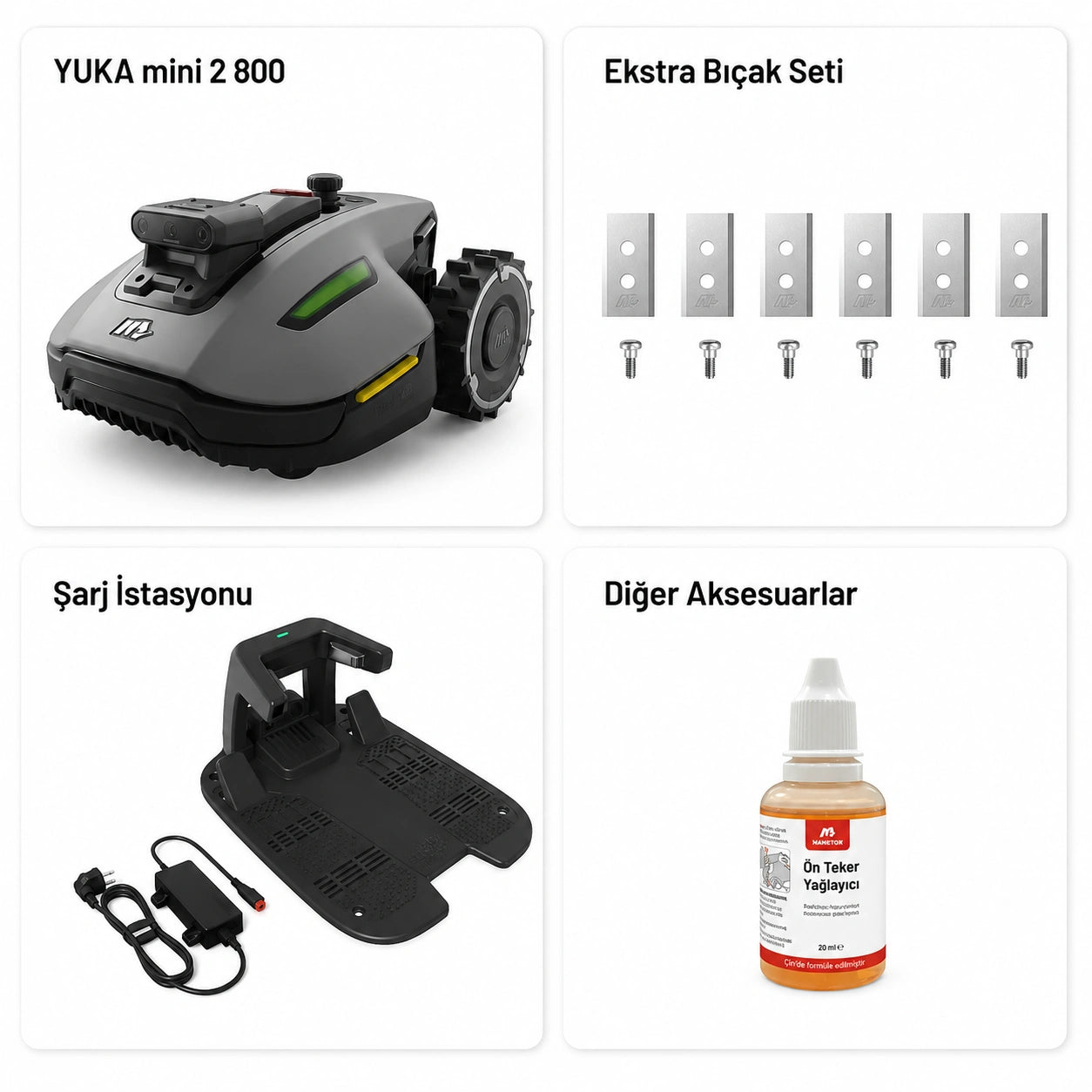 Yuka Mini 2 800 Robot Çim Biçici